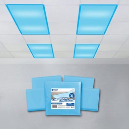 Fluorescent Light Filters (Tranquil Blue), Set of 4