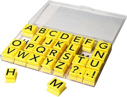 Alphabet Rubber Stamps Jumbo—Uppercase 1