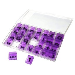 See & Stamp Jumbo Alphabet Transparent Stamps—Lowercase (20 pieces)