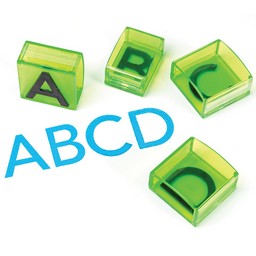 See & Stamp Jumbo Alphabet Transparent Stamps—Uppercase (20 pieces)