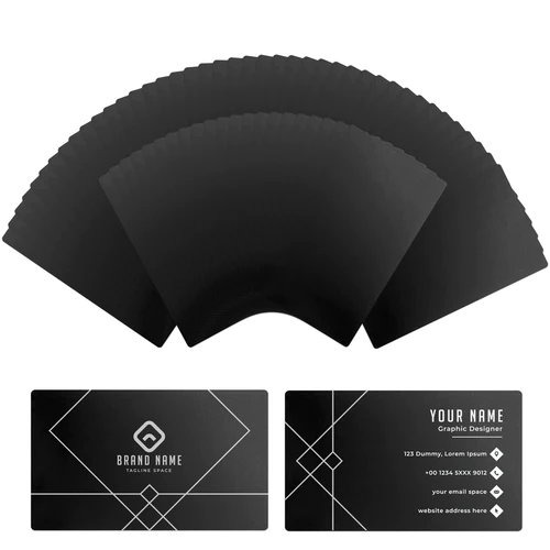 Metal Business Cards-Black (60 pcs)-Xtool