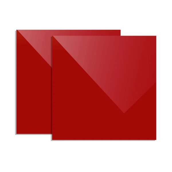 3mm Ture Red Acrylic Sheet（Opaque,Glossy)