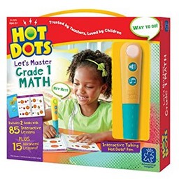 Hot Dots® Let’s Master Grade 1 Math Set with Hot Dots Pen