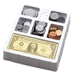 Play Money—Coins & Bills Tray