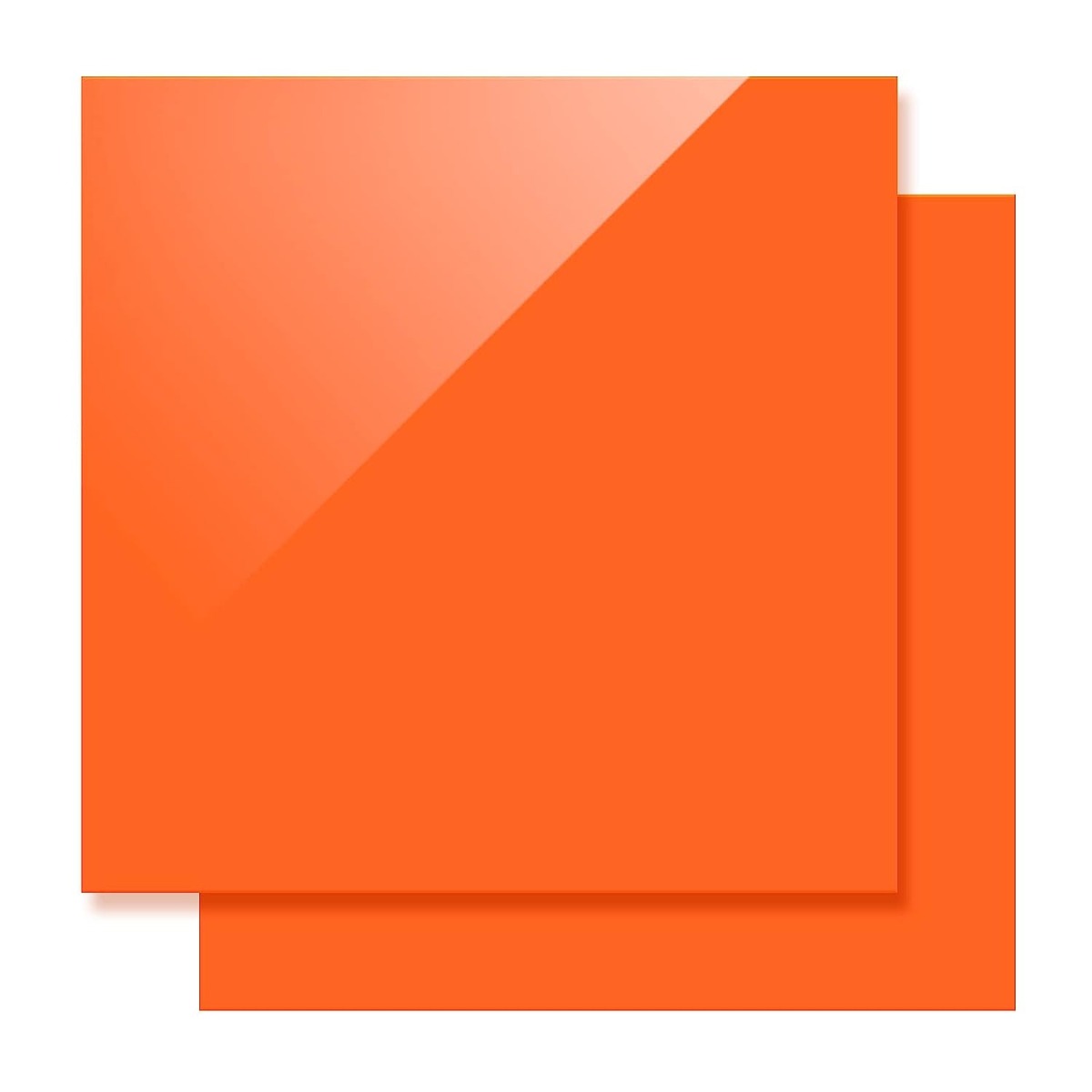 3mm Orange Acrylic Sheet（Opaque,Glossy)-Xtool