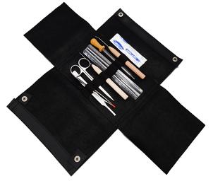 7 Pcs Dissection Kit Set - Economy - Stainless Steel - Leather Storage Case - Eisco Labs