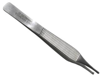 Forceps, Toothed Tips, 4.75