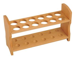 Wooden Test Tube Rack - Accommodates 12 Tubes, up to 28mm - 10.25