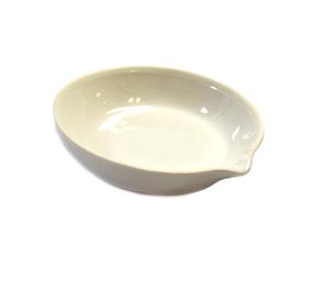 Eisco Labs Evaporating Basin - Porcelain - Flat Form with Spout - 50 ml