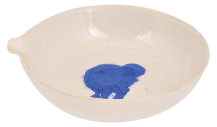 Evaporating Dish, round form with spout - 80ml, outer dia 80mm, 30mm height - Eisco