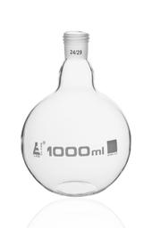 Boiling Flask with 24/29 Joint, 1000ml - Flat Bottom, Interchangeable Screw Thread Joint - Borosilicate Glass - Eisco Labs