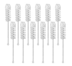 12PK Nylon Cleaning Brushes with Fan-Shaped Ends, 9.25
