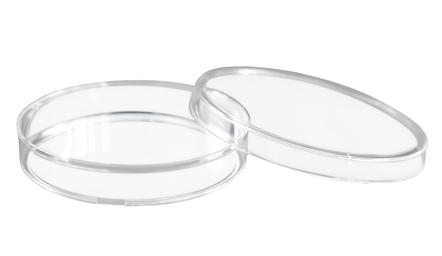 Disposable Petri Dish with Lid - Sterile - 90x14mm - Polystyrene - Triple Vented - Transparent - Eisco Labs