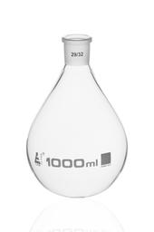 Evaporating Flask, 1000ml - 29/32 Interchangeable Joint - Borosilicate Glass - Eisco Labs