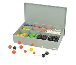 Organic and Inorganic Chemistry Molecular Atomic Model Set - 520 Pieces with Hard Plastic Case