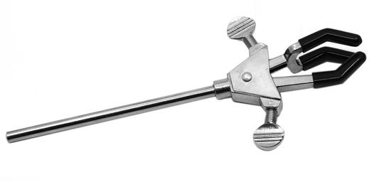 3 Prong Double Adjustable Universal Clamp, Non-Slip Vinyl Coated Rubber Jaws, 10
