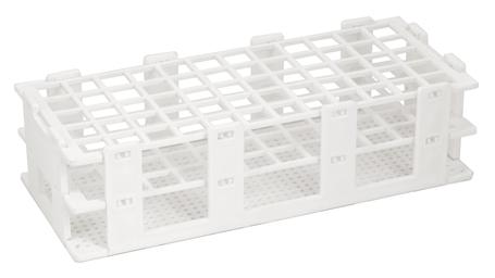 Test Tube Rack, 9.75 Inch - 60 Tube Capacity - Fits 16mm Test Tubes - Polypropylene - Eisco Labs