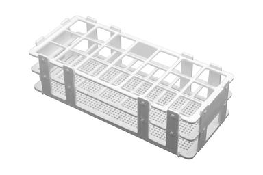 Test Tube Stand, 21 Slots - Fits Test Tubes of up to 30mm in Diameter - Autoclavable - Polypropylene - Eisco Labs