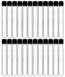 24PK Test Tubes, 25ml - Bakelite Screw Cap with Rubber Liner - Borosilicate 3.3 Glass - 5.9