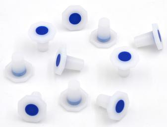 10PK Stoppers, 14/23 - Polypropylene - Chemical Resistant - Eisco Labs