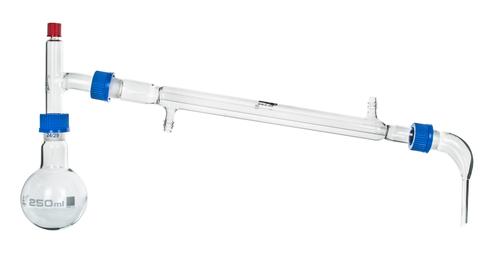Simple Distillation Set, Size 24/29 Joints, 4 Pieces, Borosilicate Glass - Eisco Labs