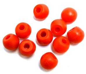 Eisco Labs Molecular Model Part; Red Ball; 1.5cm; 1 Hole; Pk of 10