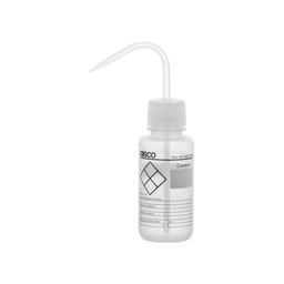 Chemical Wash Bottle, Blank Labels, 250ml - Wide Mouth, Self Venting, Low Density Polyethylene - Performance Plastics by Eisco Labs