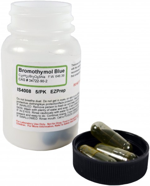 Innovating Science® - Bromothymol Blue EZ-prep 5 pack to make 5 x 1 liter 0.04% solution