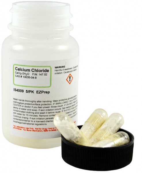 Innovating Science® - Calcium Chloride EZ-Prep 5 pack to make 5 x 50mL  0.1M solution