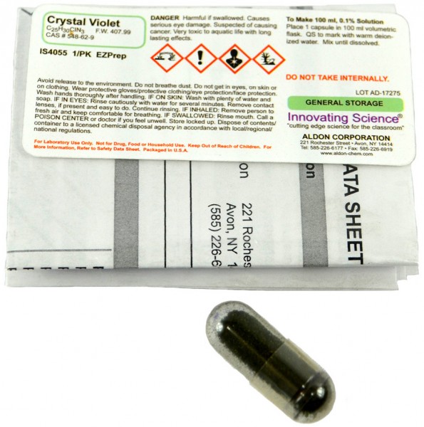 Innovating Science® - Crystal Violet Ez-prep  Makes 100mL  0.1% solution