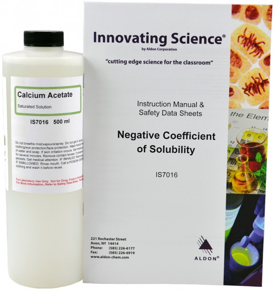 Innovating Science® - Negative Coefficient of Solubility