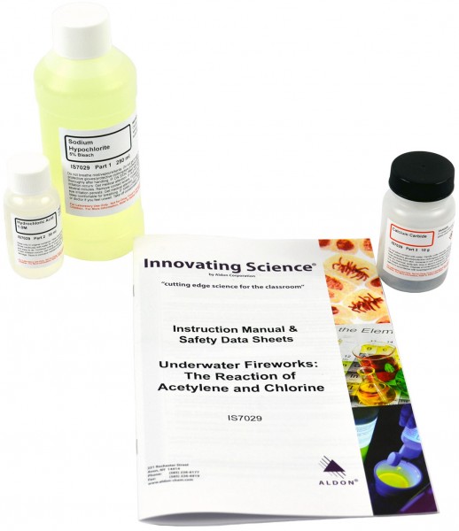 Innovating Science® - Underwater Fireworks - The Reaction of Acetylene and Chlorine