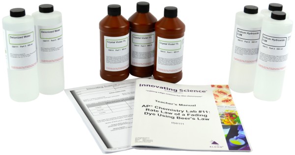 Innovating Science® - APï®® Chemistry Lab #11: Rate Law of the Fading of a Dye Using Beer's Law