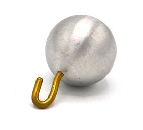 Aluminum Pendulum Bob with Hook, 1in Diameter