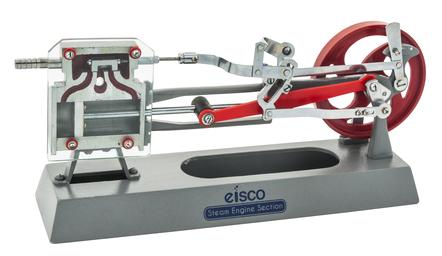 Steam Engine Model - Working Piston, Slide Valve, and Link Motion - Eisco Labs