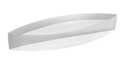 Eisco Labs Double Convex Acrylic Lens; 89mm Length, 20cm Focal Length - Clear Side & Frosted Side