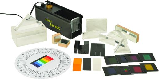 Visible Ray Geometrical Table Top Optics Set - 28 Pieces