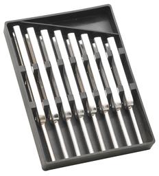 Eisco Labs Scientific Steel Tuning Forks, Set of 8 (Scientific Pitch, C4 = 256Hz) Supplied in Plastic Case 6.5