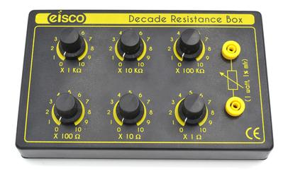 Eisco Labs 6 Decade Resistance Box, Variable from 0-1,111,110 Ohms