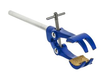 4 Prong, Cork Lined Clamp on Stainless Steel Rod - 4.1