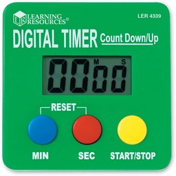 Learning Resources Digital Timer, Count Down/Up, Displays Seconds/Minutes