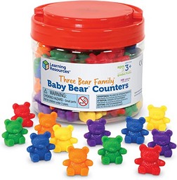 Baby Bear™ Counters, 6 colors, Set of 102 