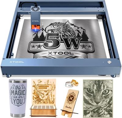 xTool D1 Pro 5W: Higher Accuracy Diode DIY Laser Engraving & Cutting Machine - Metal Grey