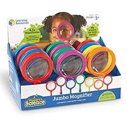 Primary Science®Jumbo Magnifiers, Set of 12 in Display (without stand)