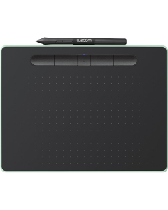 Wacom Intuos Wireless Graphic Tablet with 3 Bonus Software Educational - Pistachio Green Medium Box Bluetooth - 1 Year Warranty