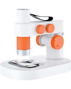 Matatalab Intelligent Microscope M1B - Orange-White 8.7x6.1x6.5in Box
