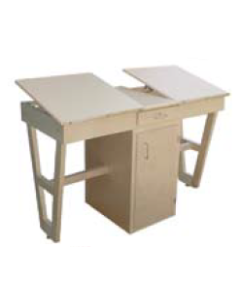 Hann SA-20 Dual Drawing Table Station Center with Storage Cabinet