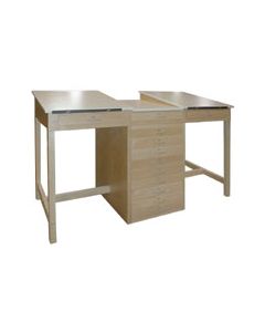 Hann WD-86 Dual Table Drawing Table with 12 Drawers