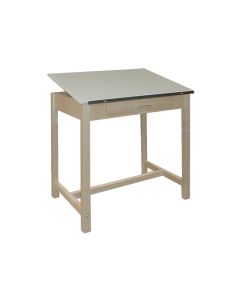 Hann WD-1 Drawing Table with Center Storage Drawer 24 x 36 Adjustable Top