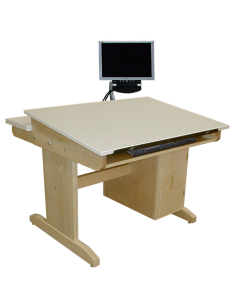 Hann CAD-3042T-ATKB CAD Drafting Table with Adjustable Top